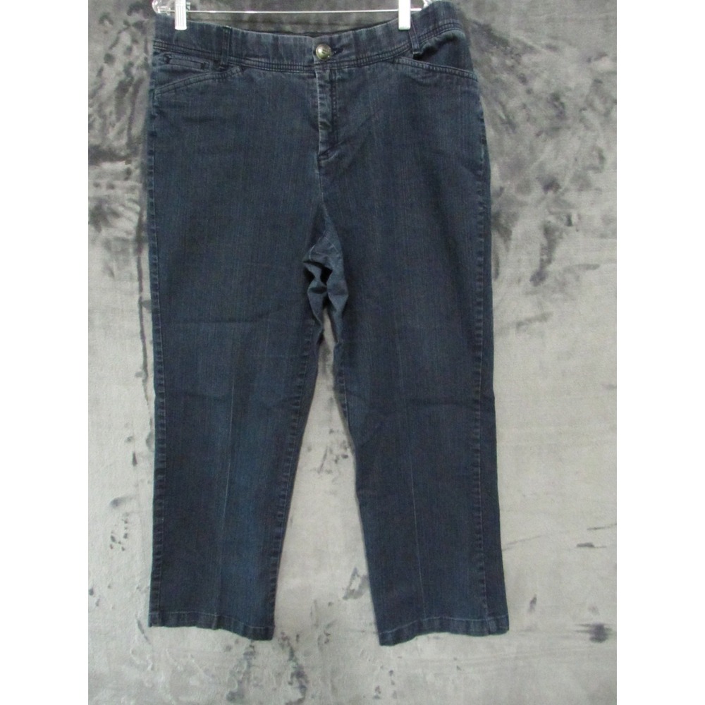 Christopher & Banks Comfort Waist Jeans 16 Short Pants Stretch VERY GOOD
